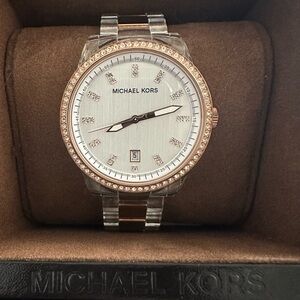 Michael Kors Watch - Clear with Rose Gold